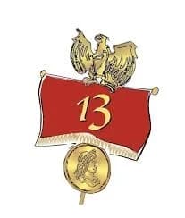Logo der Narrenzunft Lustige 13 aus Riegel am Kaiserstuhl.